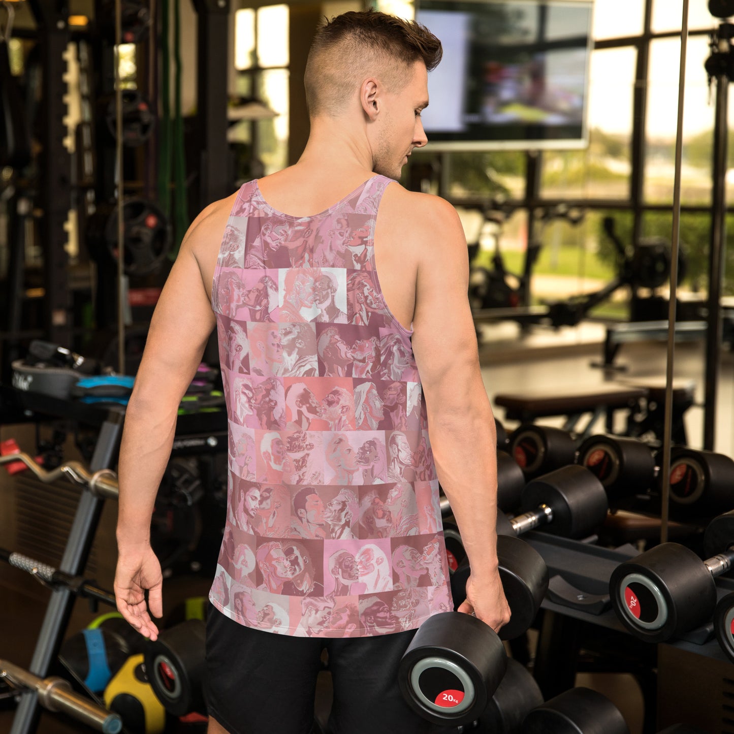 Tile Tank Top - Pink