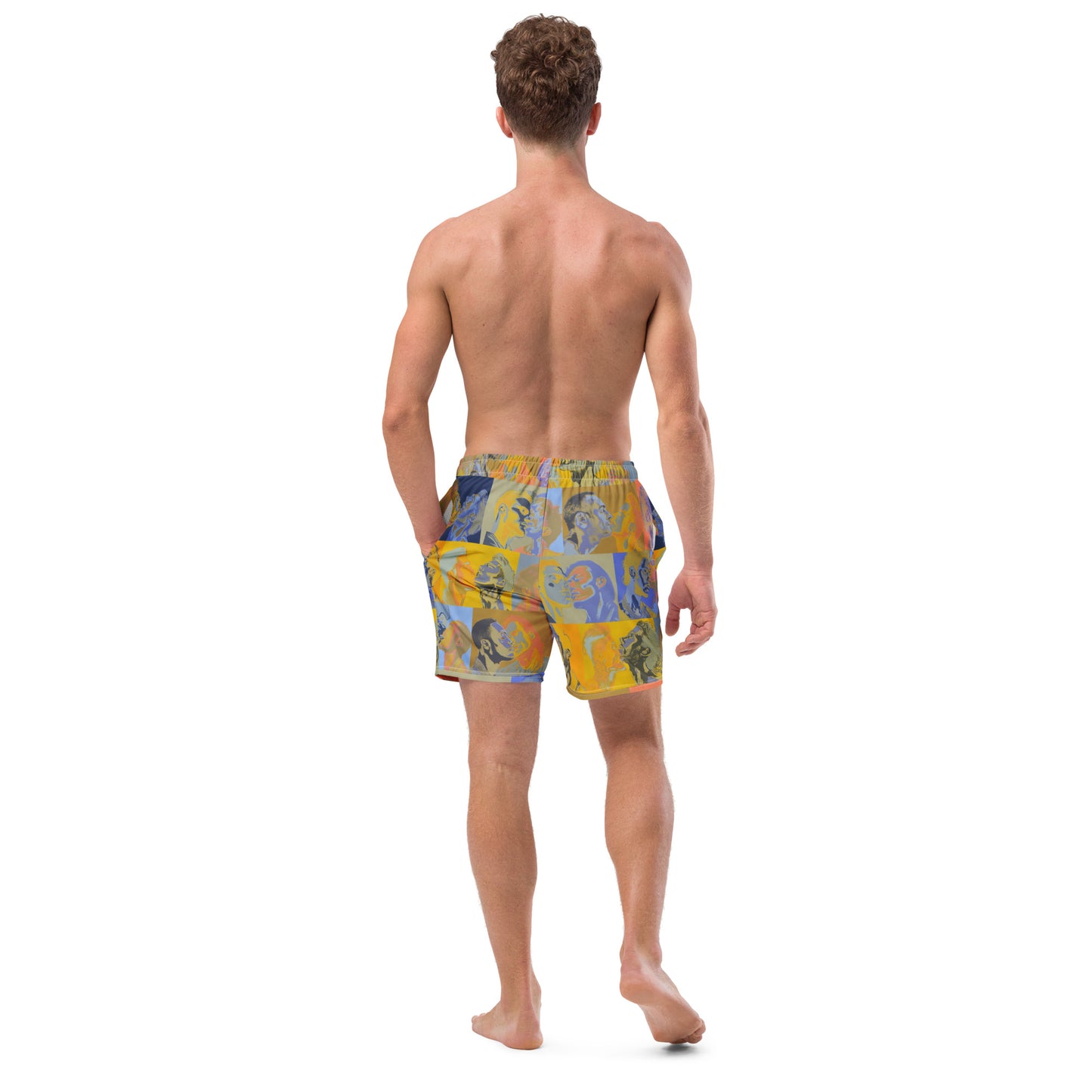 Tile Swim Trunks - Pines Party Sunrise