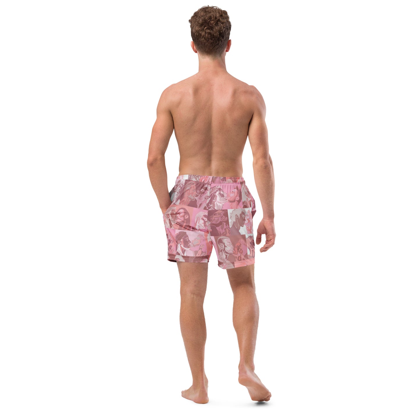 Tile Swim Trunks - Pink