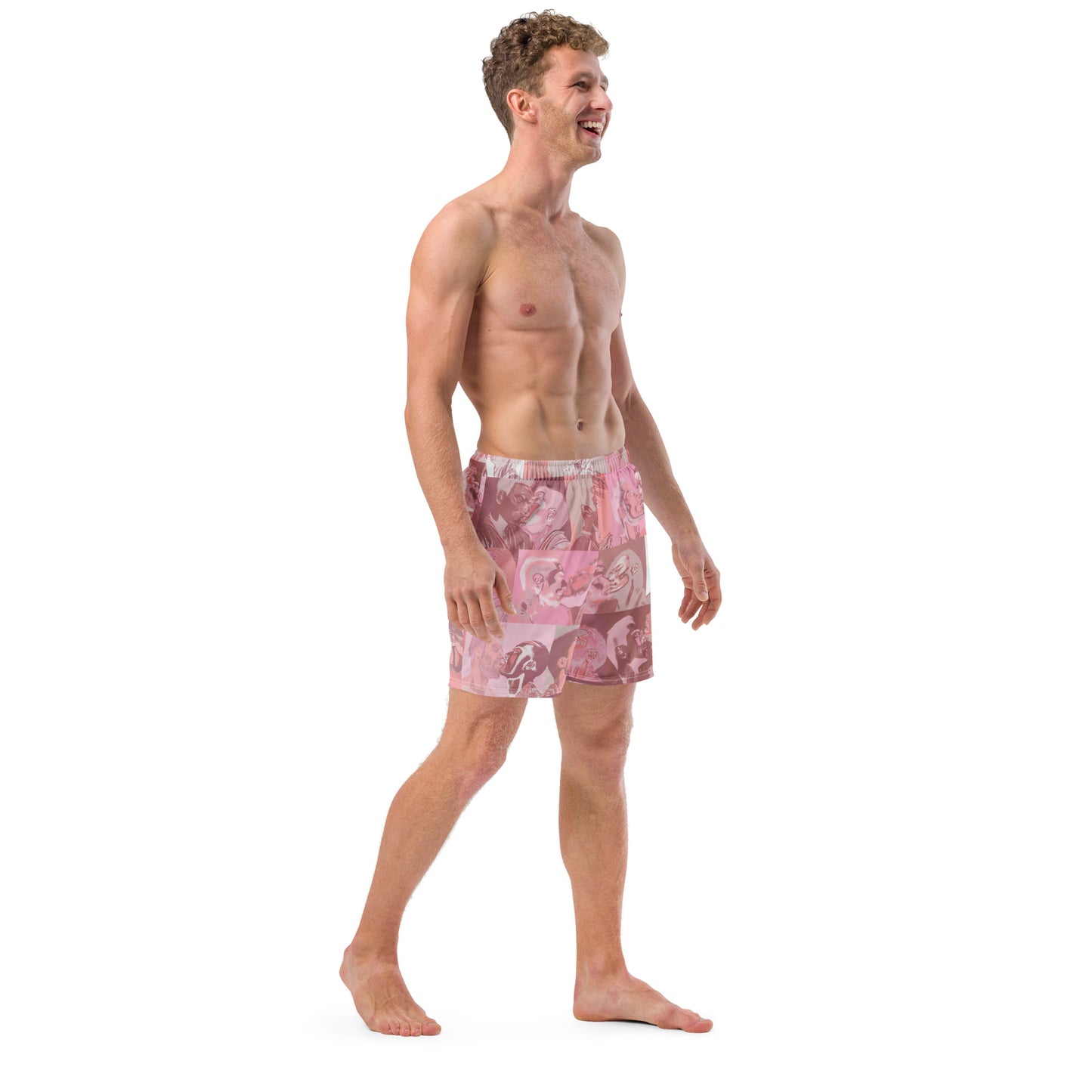 Tile Swim Trunks - Pink