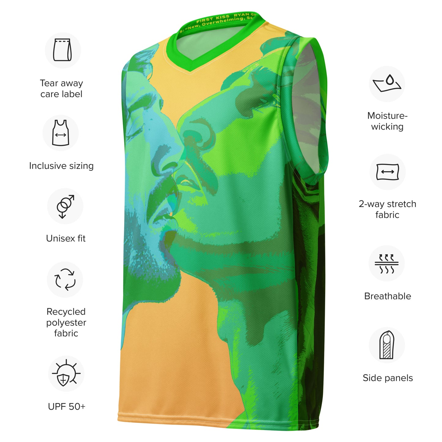 "New, Scary, Overwhelming, Exciting" Basketball Jersey Crop Top