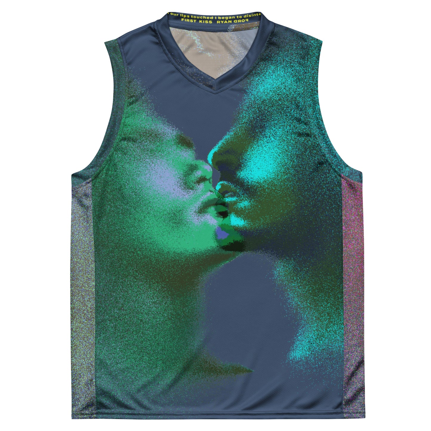 Disintegration Basketball Jersey Croppable Top