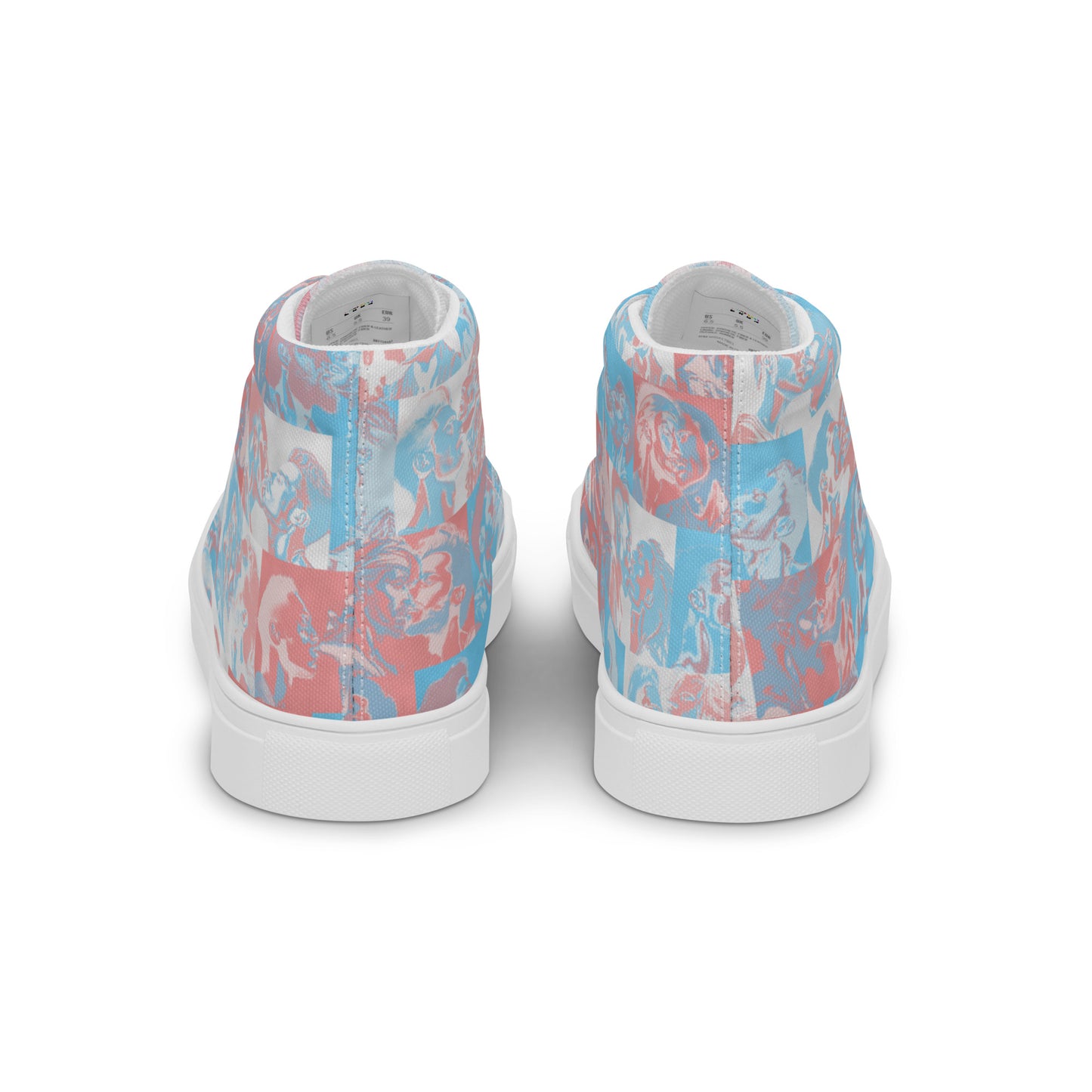 Tile High Tops - Trans Pride
