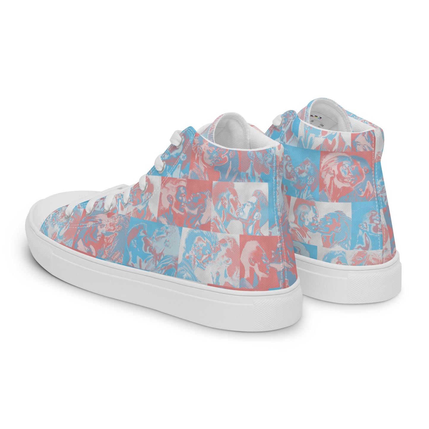 Tile High Tops - Trans Pride