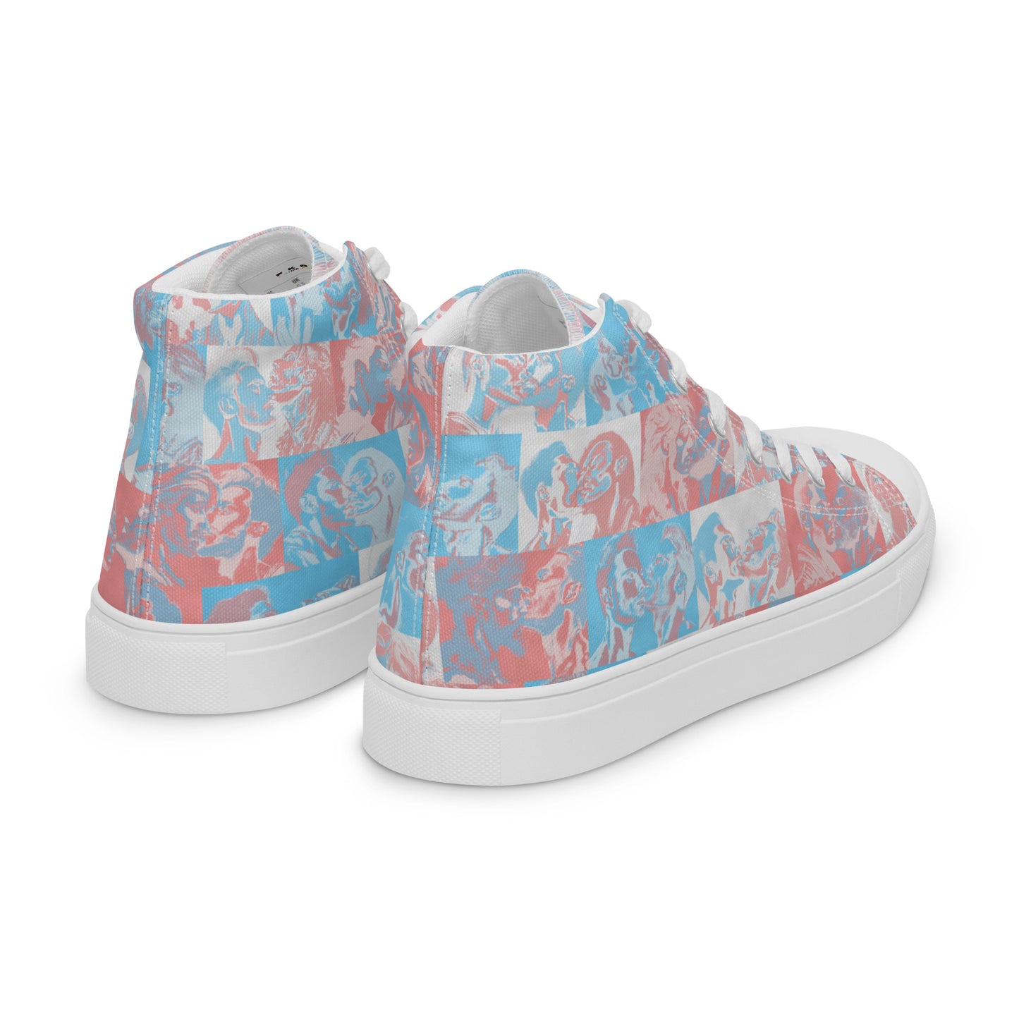 Tile High Tops - Trans Pride