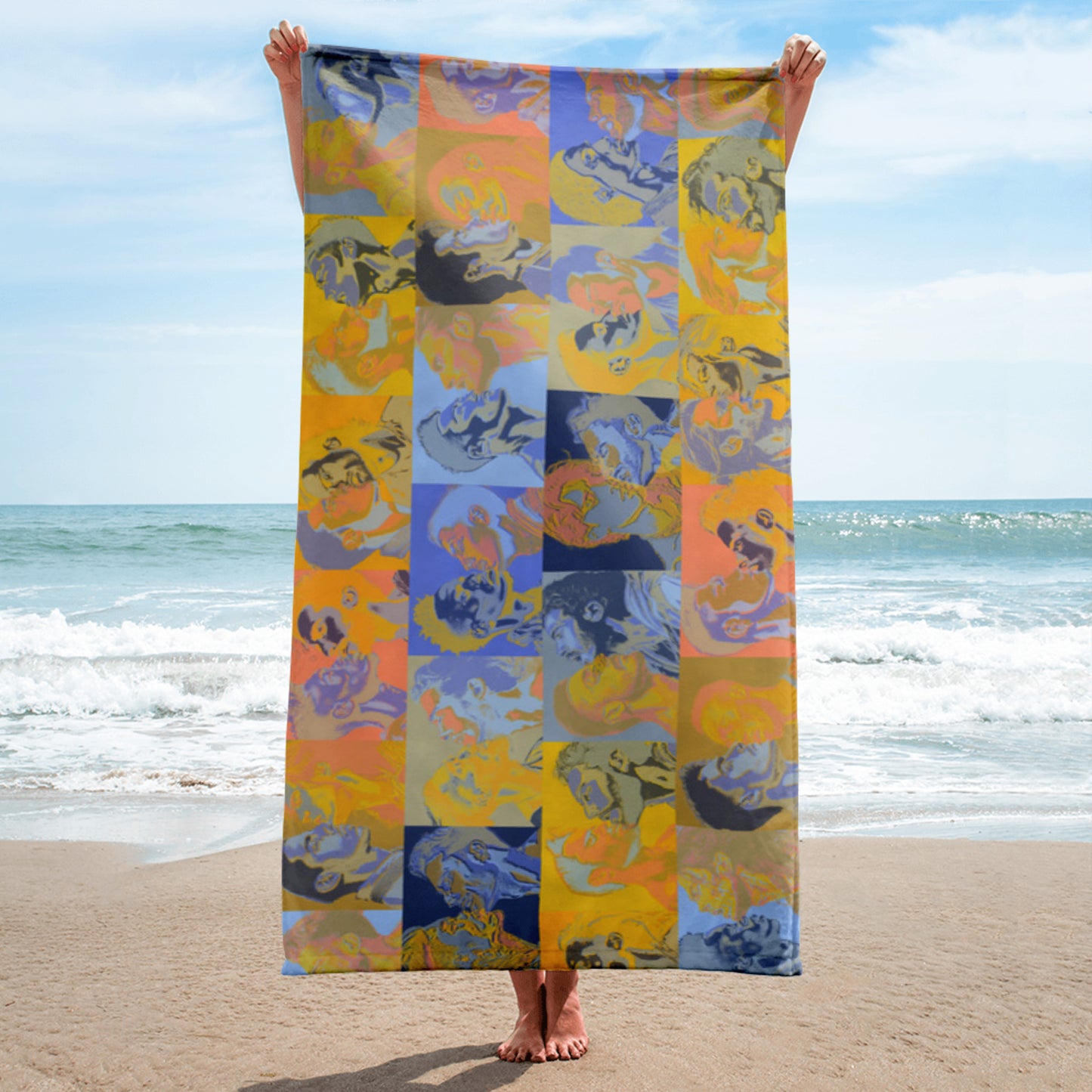 Tile Towel - Pines Party Sunrise