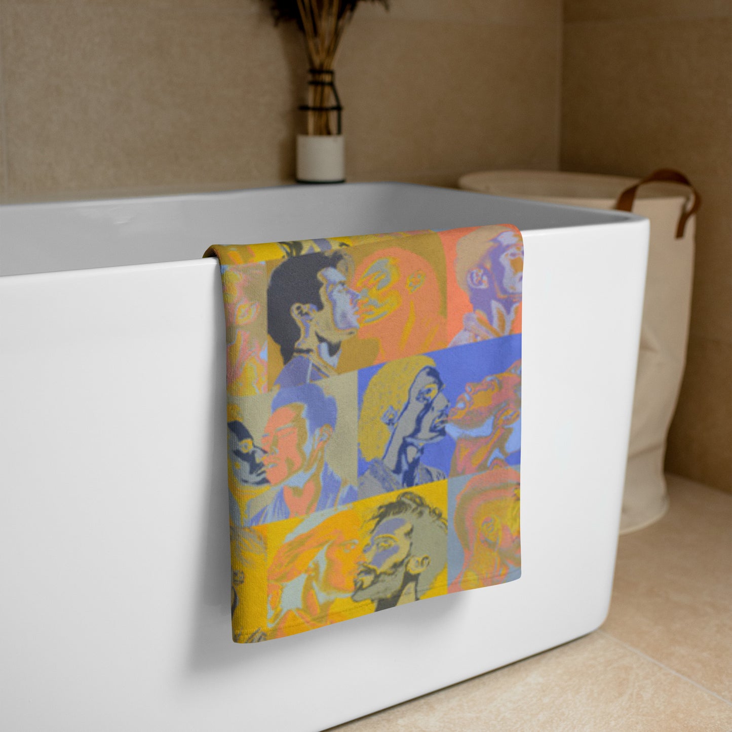 Tile Towel - Pines Party Sunrise