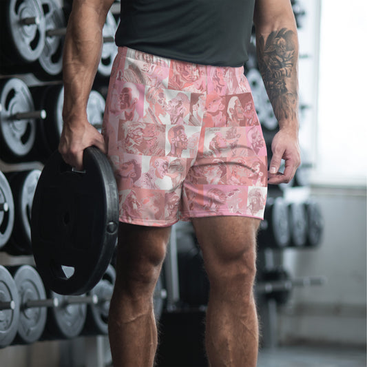 Tile Athletic Shorts - Pink