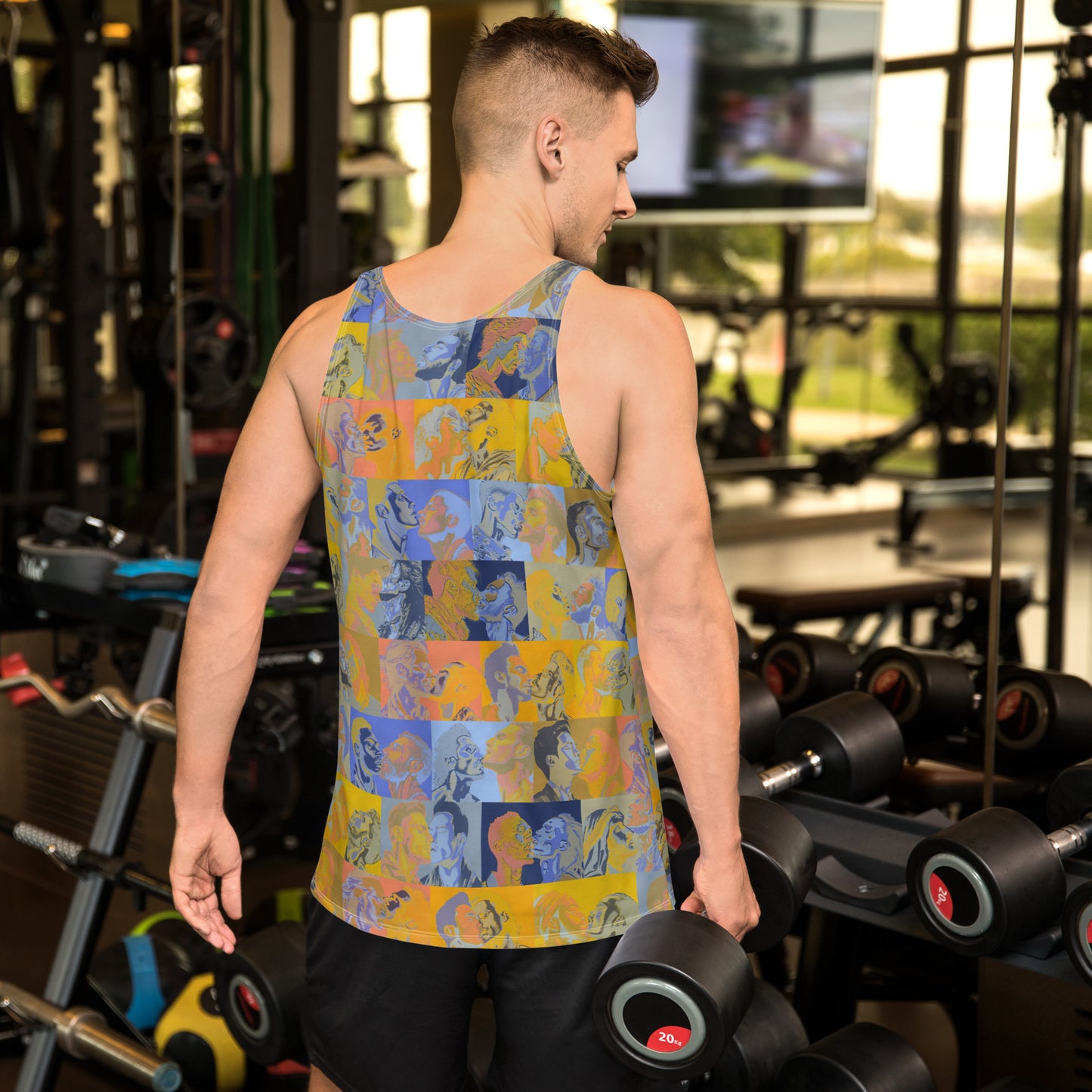 Tile Tank Top - Pines Party Sunrise