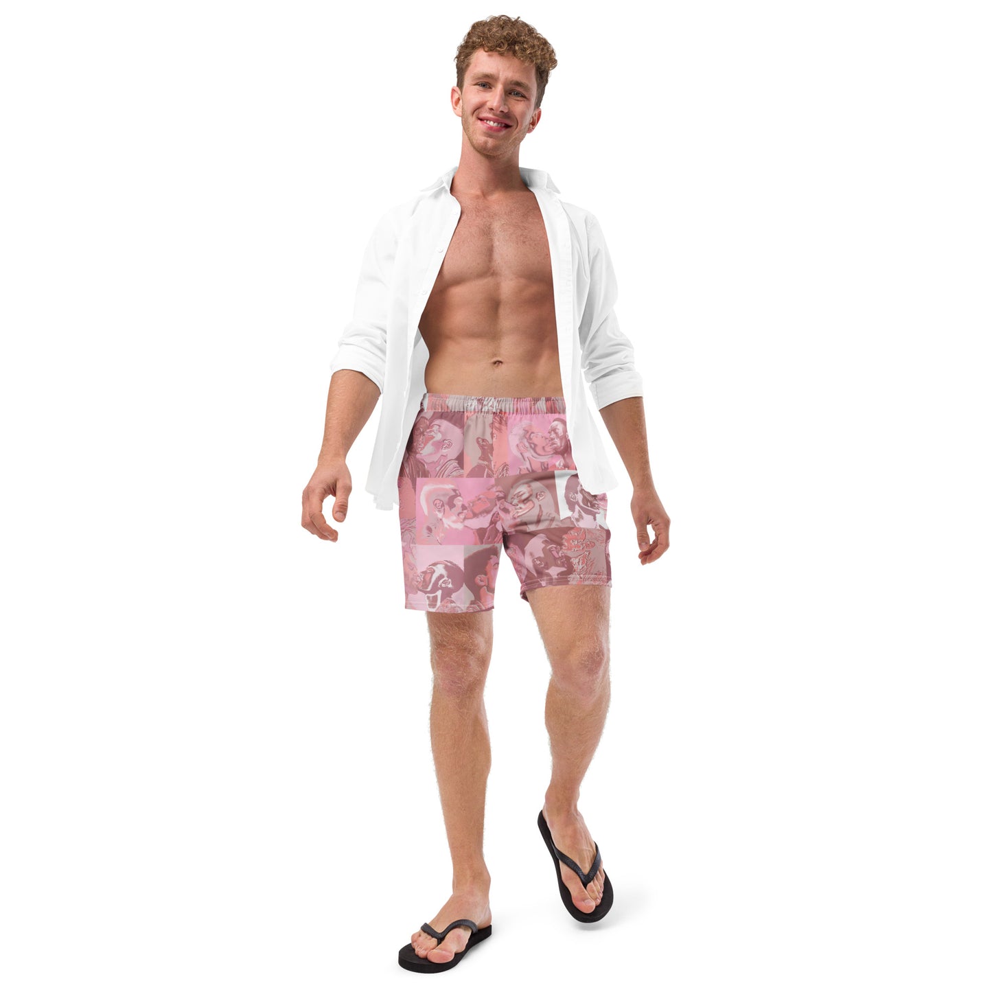 Tile Swim Trunks - Pink