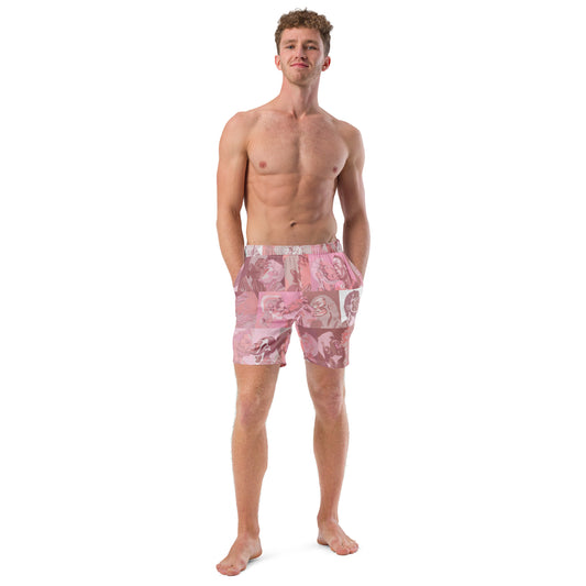 Tile Swim Trunks - Pink