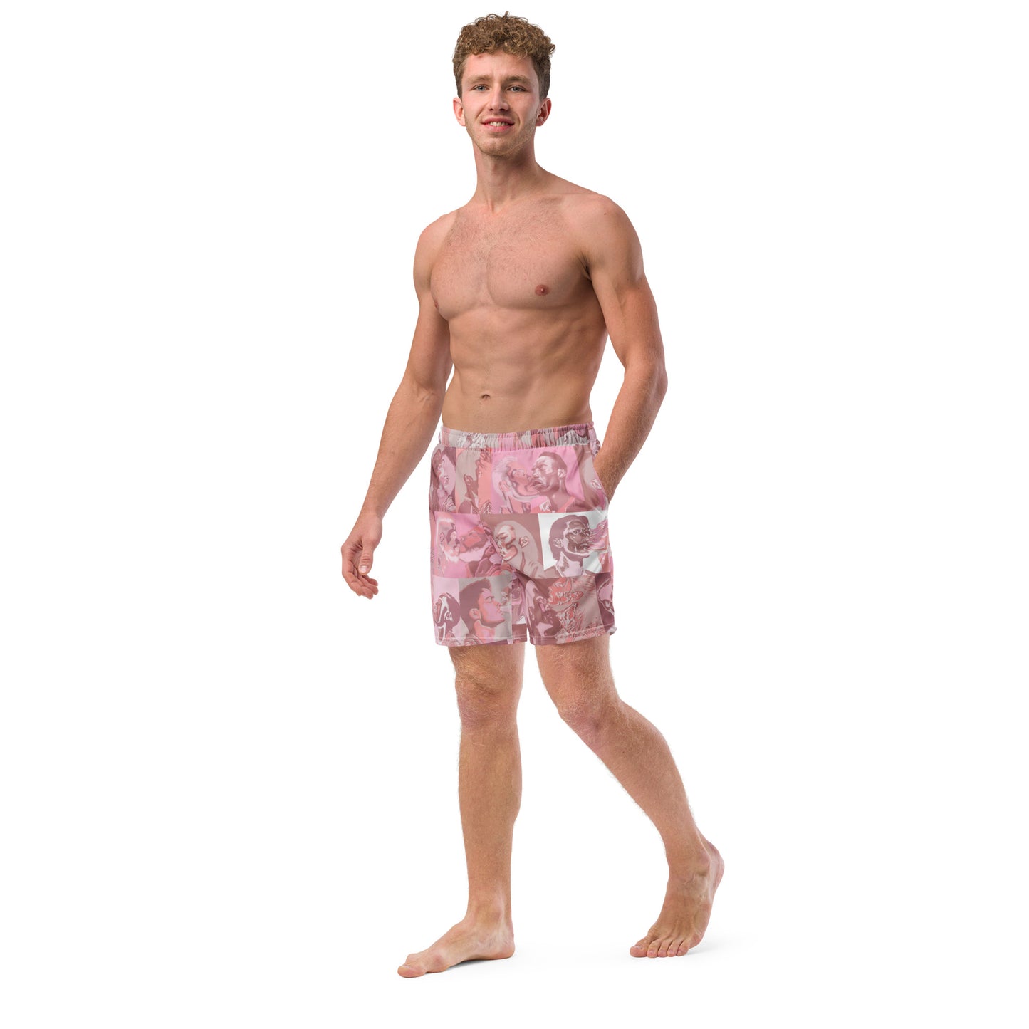 Tile Swim Trunks - Pink
