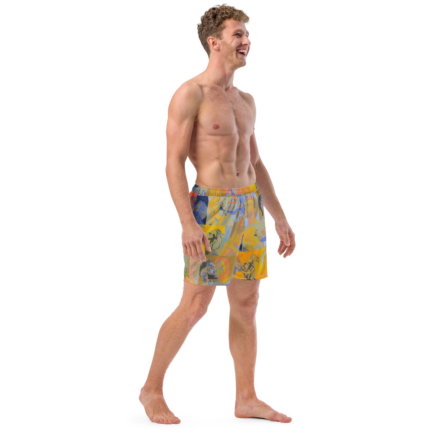 Tile Swim Trunks - Pines Party Sunrise