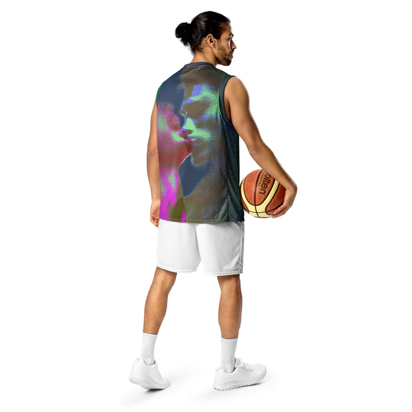Disintegration Basketball Jersey Croppable Top