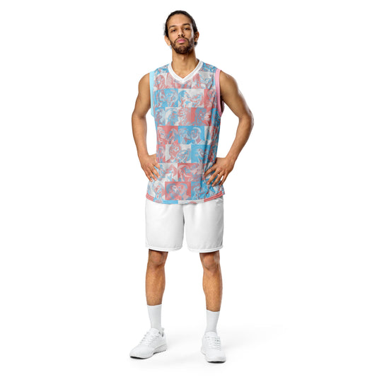 Trans Pride Basketball Jersey Crop Top