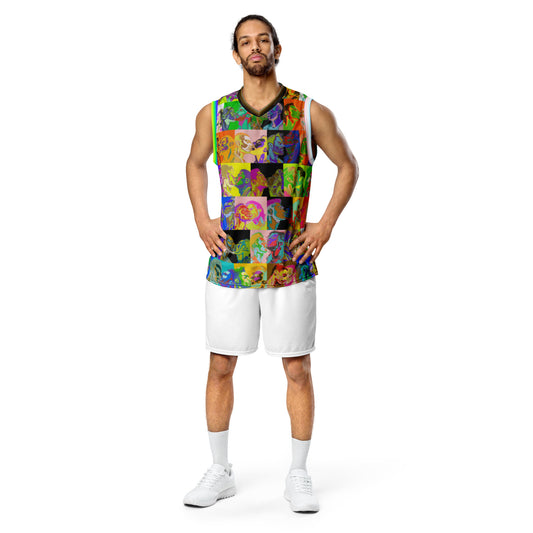 Spectrum Pride Basketball Jersey Crop Top