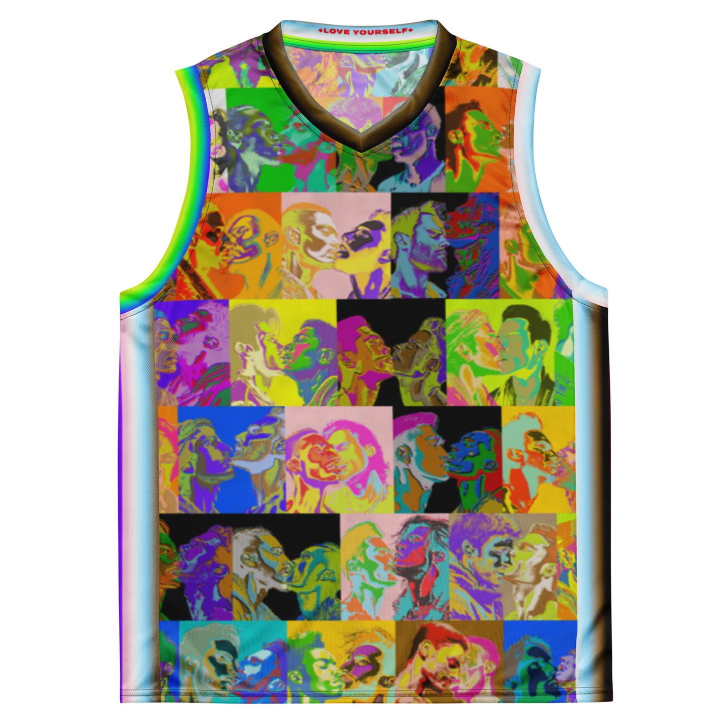 Spectrum Pride Basketball Jersey Crop Top