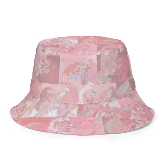 Tile Bucket Hat (Reversible) - Pink/Tron