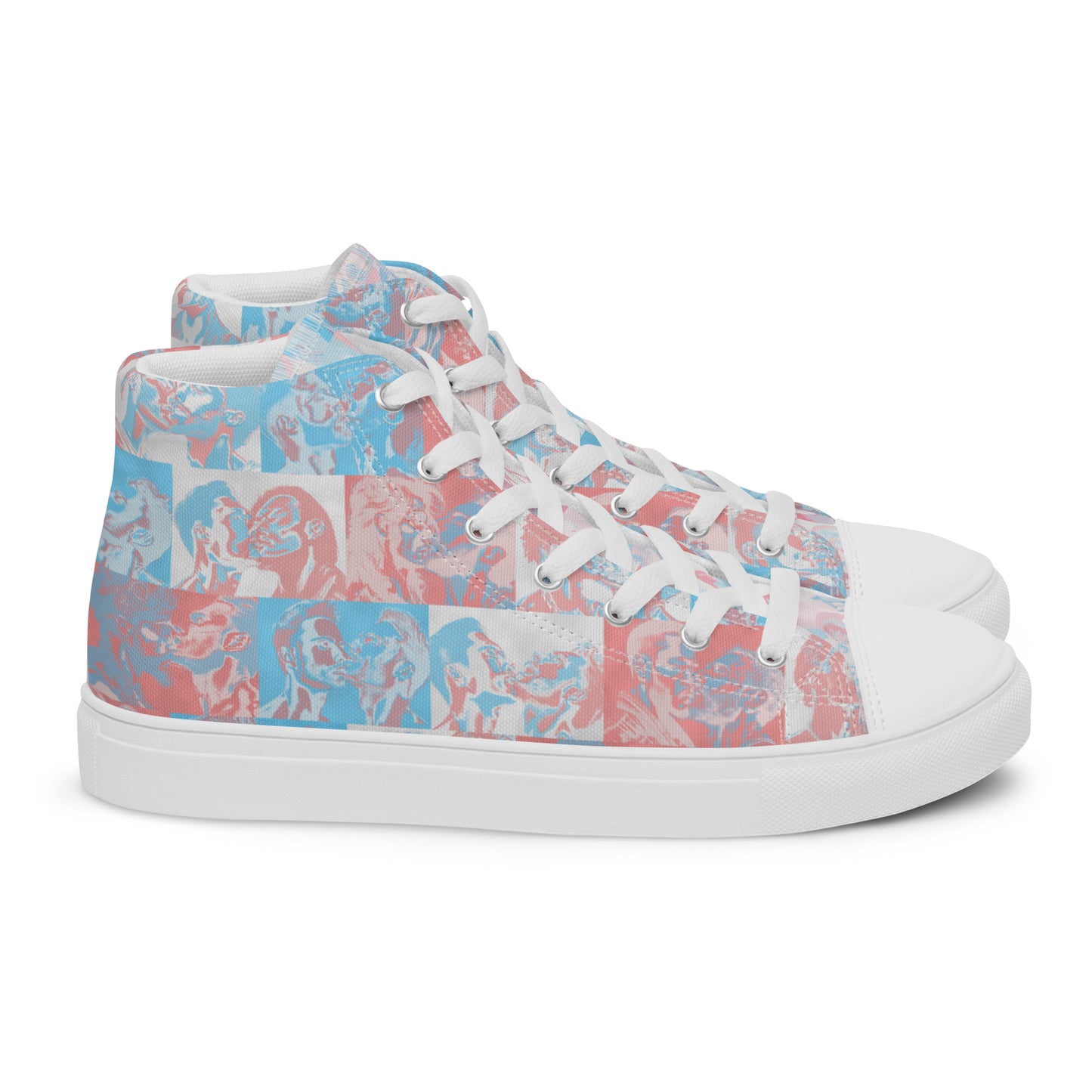 Tile High Tops - Trans Pride