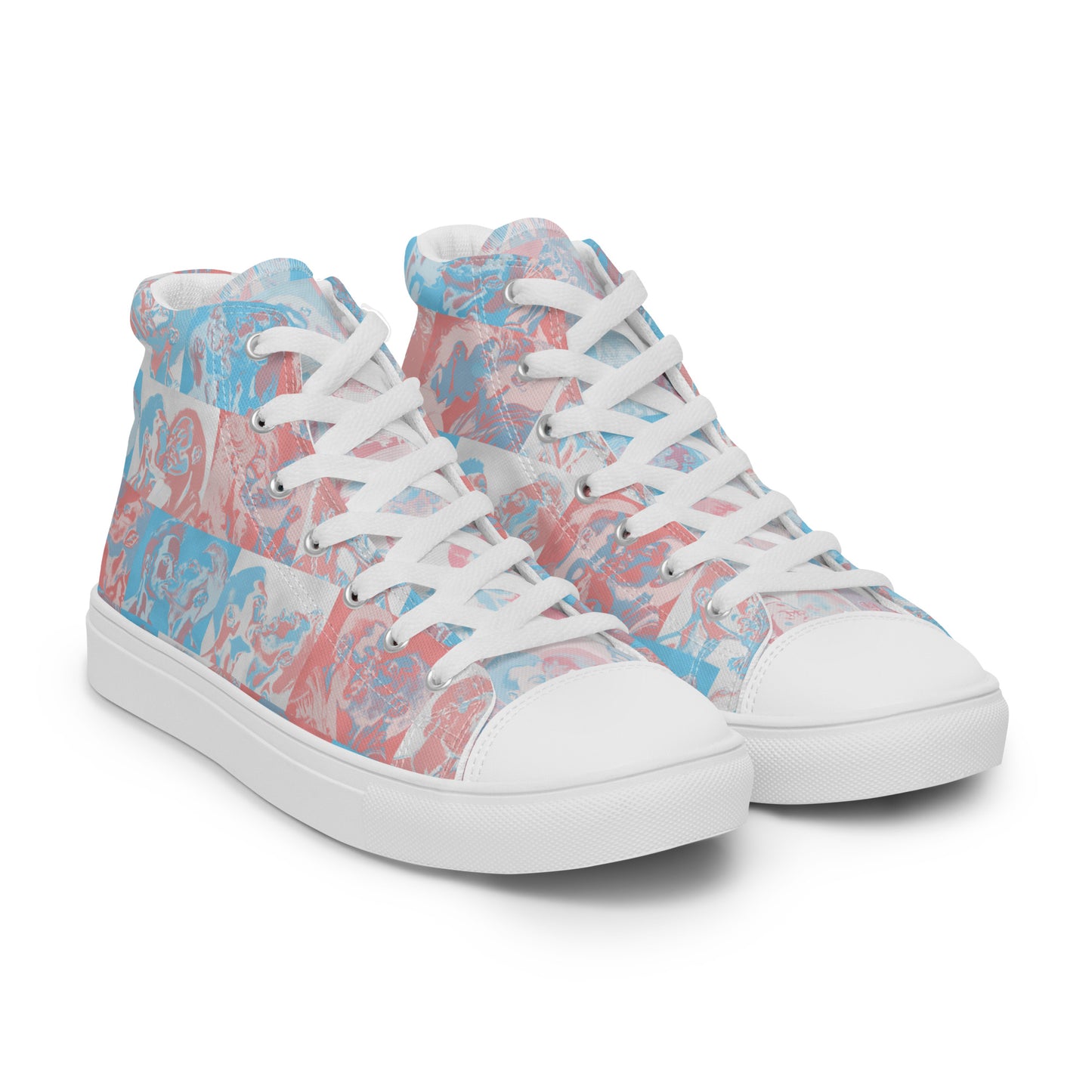 Tile High Tops - Trans Pride