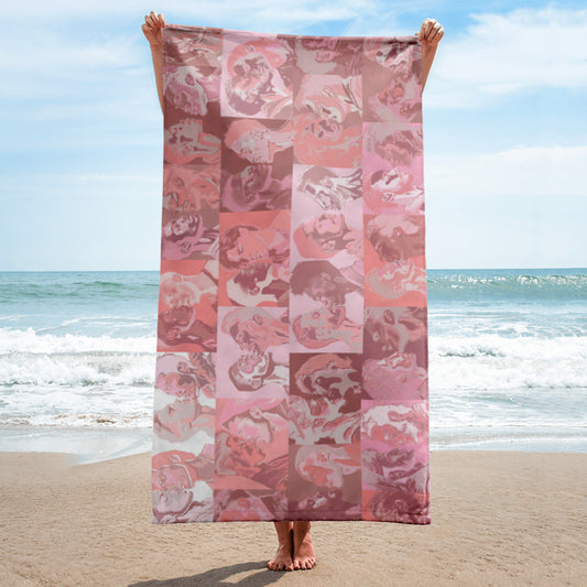Tile Towel - Pink