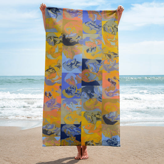 Tile Towel - Pines Party Sunrise